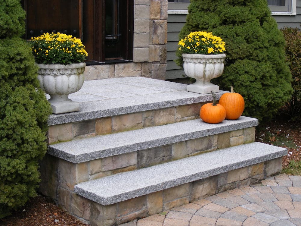 Vermont Woodbury Grey Granite Stone Treads For Sale Buy Natural Stone