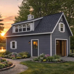 Two-Story Single-Bay Garage