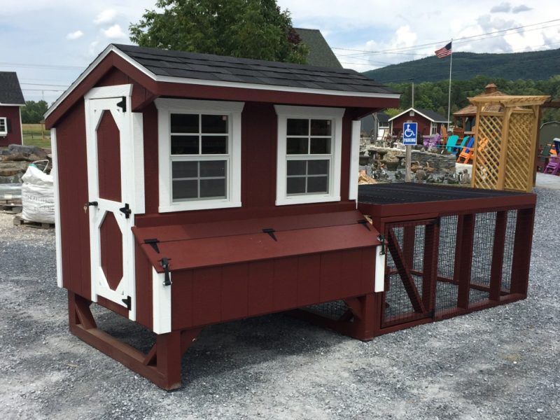 Chicken Coop 4x6 with Chicken Run for Sale Livingston Farm