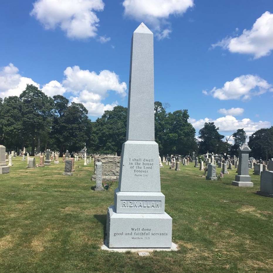 Custom Obelisk Memorials for Sale in VT | Livingston Farm