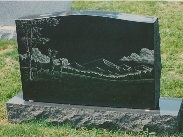 Custom memorial stone text and lettering in VT | Livingston Farm