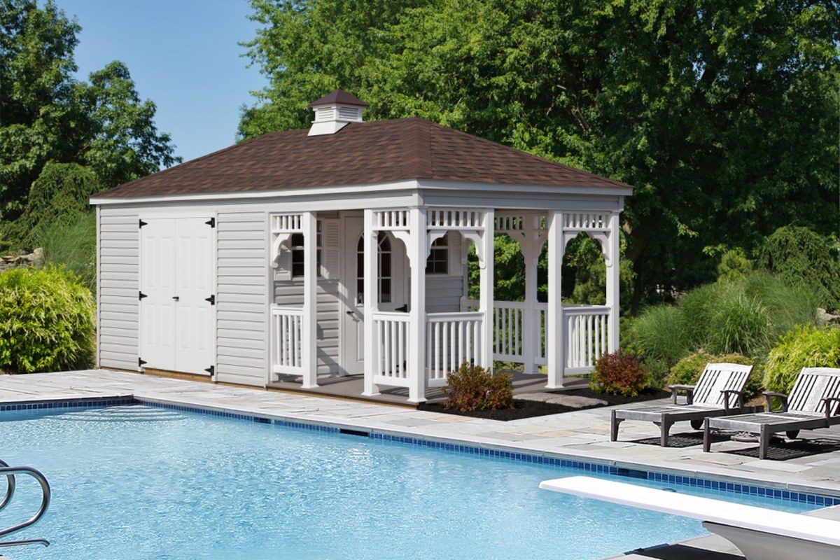 Classic Hip Roof Shed exterior view