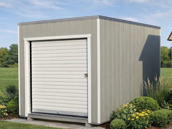 Modern Livingston Farm Storage Cube with roll-up door